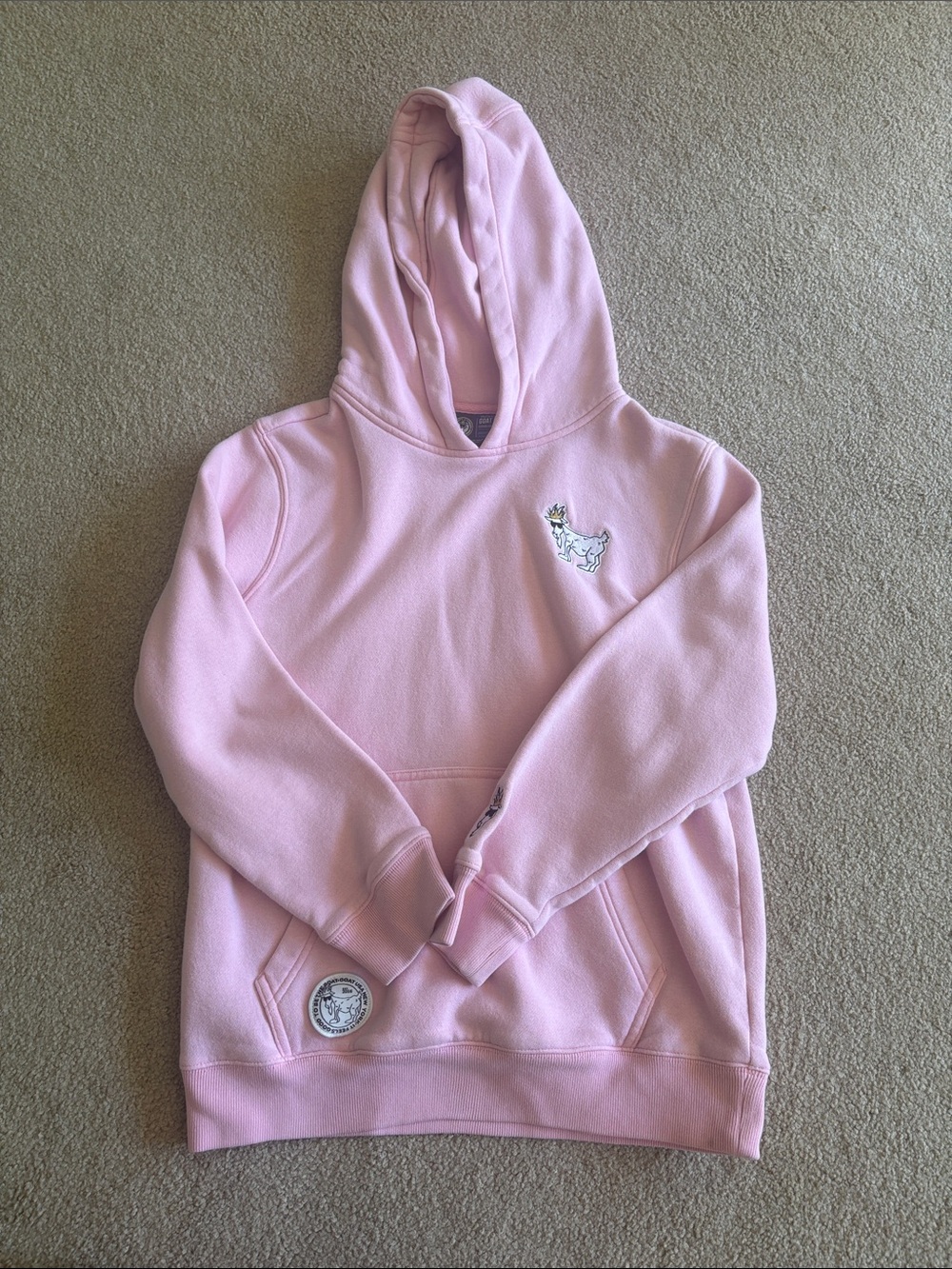 Kids Goat USA Pink Sweatshirt youth xl